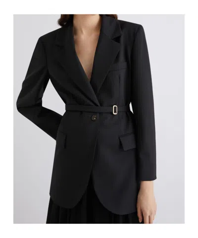 Marella Stretch Blazer In Black
