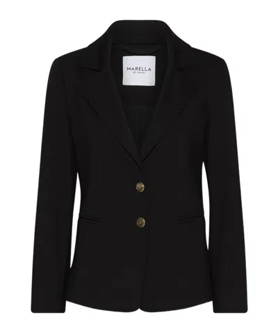 Marella Jersey Blazer - Black In Black