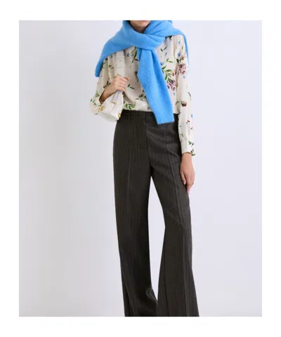 Marella Printed Silk Shirt - Cream In Multi