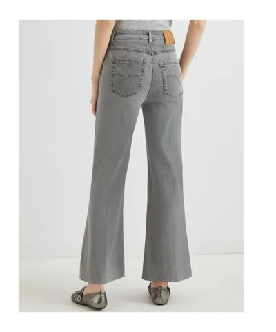 Marella Wide-leg Cropped Jeans - Jeans Grey In Gray