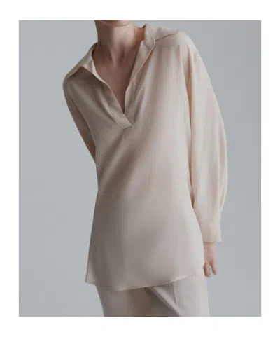 Marella Silk Crepe De Chine Shirt In Neutral