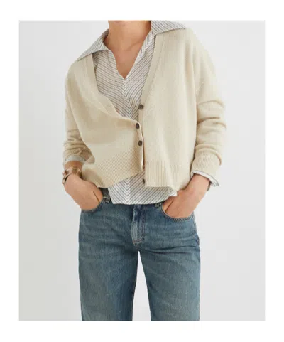 Marella Wool And Cashmere Cardigan In Black