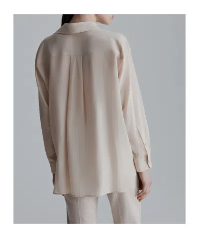 Marella Silk Crepe De Chine Shirt In Neutral