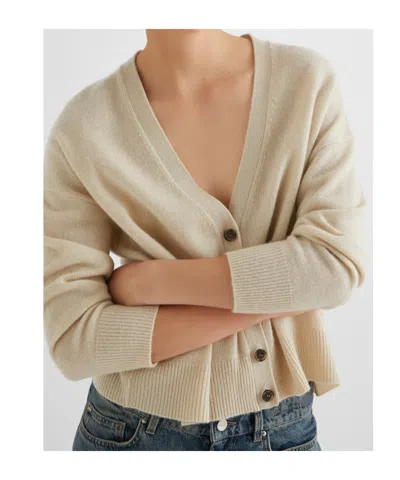 Marella Wool And Cashmere Cardigan In Black