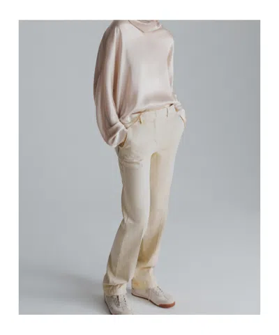 Marella Wide-leg Trousers - Cream In Neutral