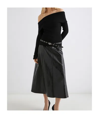 Marella Cowl-neck Sweater - Black In Black