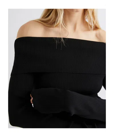 Marella Cowl-neck Sweater - Black In Black