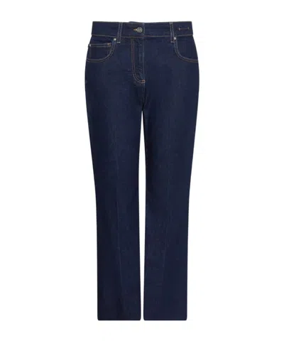 Marella Flared Cropped Jeans In Blue