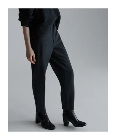 Marella Stretch Twill Joggers In Gray