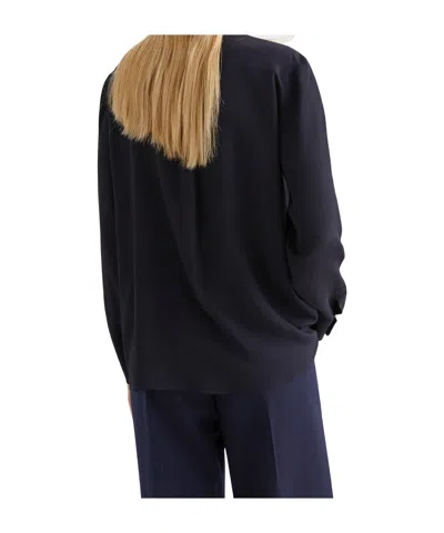 Marella Silk-blend Shirt In Blue