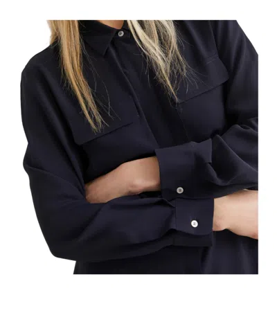 Marella Silk-blend Shirt In Blue