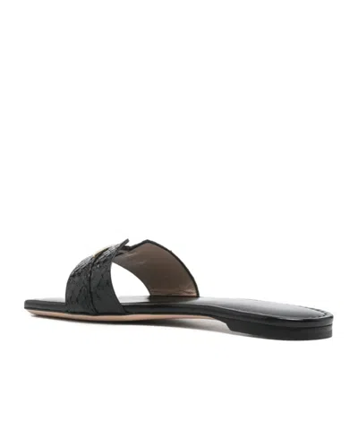 Tom Ford Semi Shiny Printed Python Julianne Slide In Black