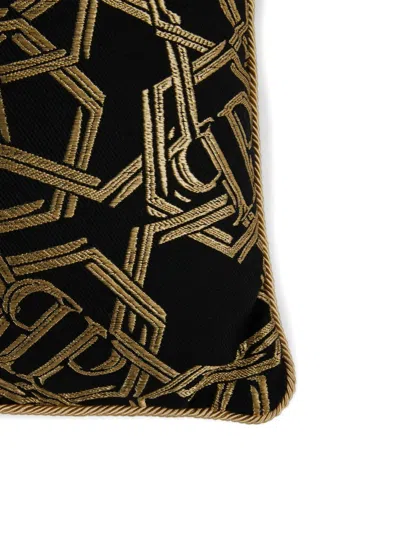 Philipp Plein Logo Chains Cushion In Black