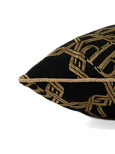 Philipp Plein Logo Chains Cushion In Black