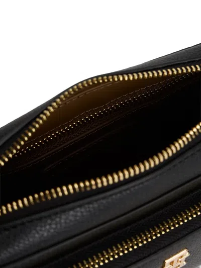 Tommy Hilfiger Logo-detail Zipped Shoulder Bag In Black