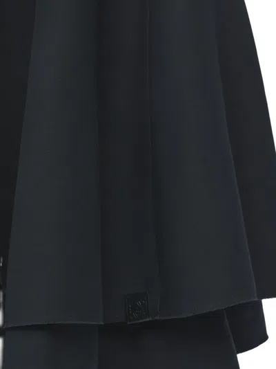 Loewe Sleeveless Crew Neck Mini Dress In Black