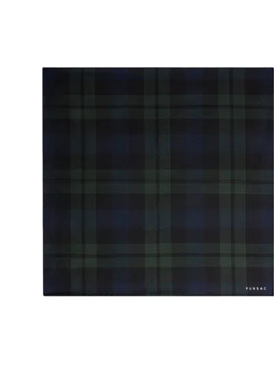 Fursac Tartan Pocket Square In Multi