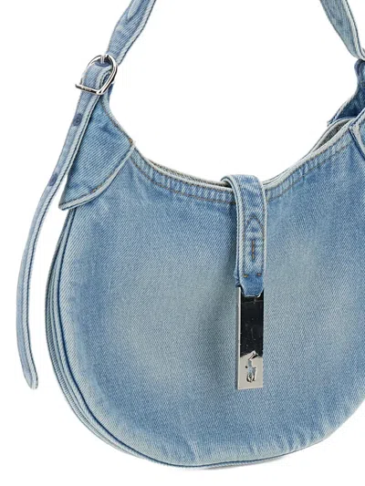 Polo Ralph Lauren Denim-effect Shoulder Bag In Blue