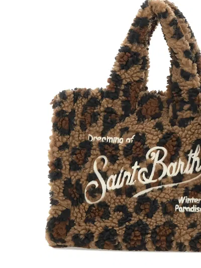 Mc2 Saint Barth Animal-print Tote Bag In Brown
