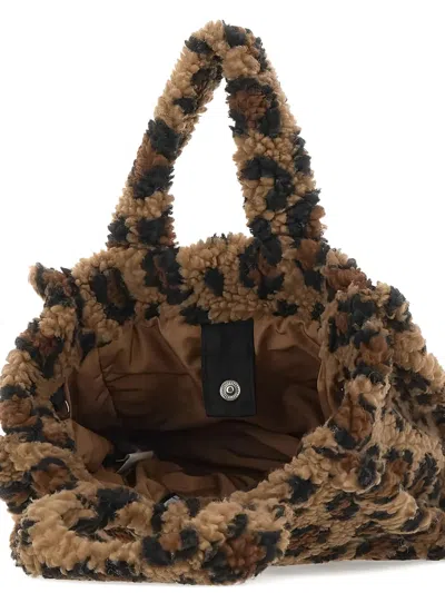 Mc2 Saint Barth Animal-print Tote Bag In Brown