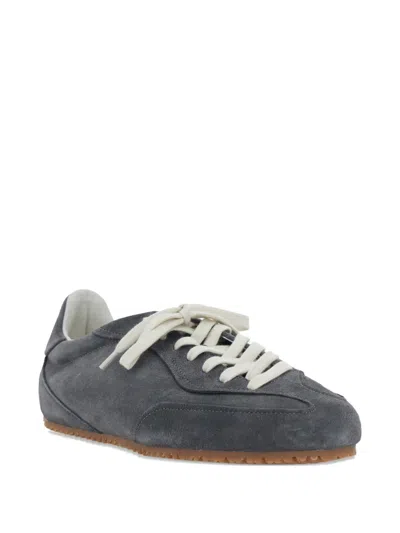 Axel Arigato Daze Runner Grey Sneaker With Logo On The Tongue And Grooved Sole In Suede Man In Gray