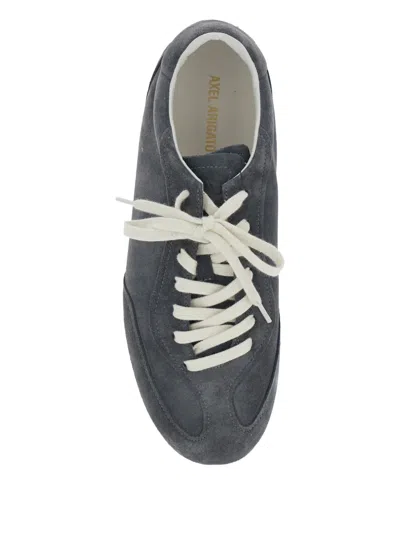 Axel Arigato Daze Runner Grey Sneaker With Logo On The Tongue And Grooved Sole In Suede Man In Gray
