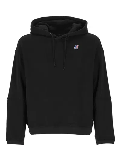 K-way Long-sleeve Hooded Sweaters In Black