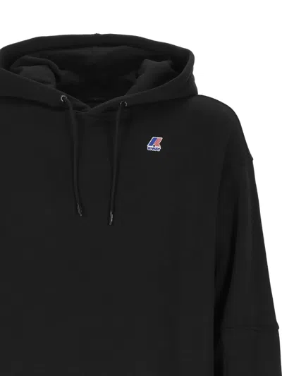 K-way Long-sleeve Hooded Sweaters In Black