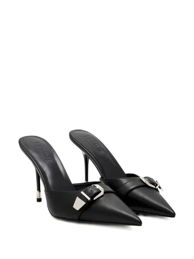 Femme La Venetia Pointed-toe Mules In Black