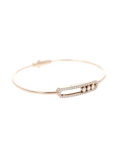 Pre-owned Messika 2010's Move Diamond Pink Gold Bangle Bracelet