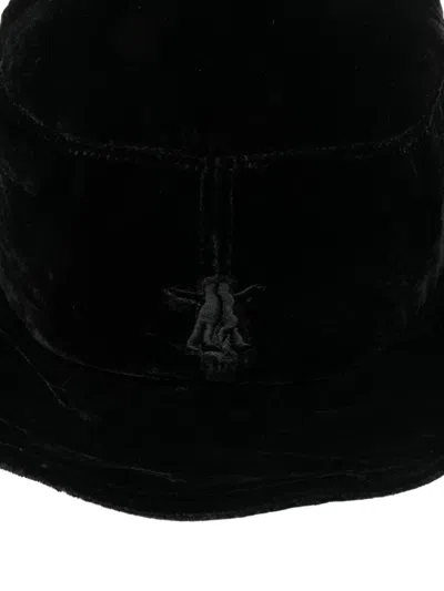 Open Yy Earflap Bucket Hat In Black