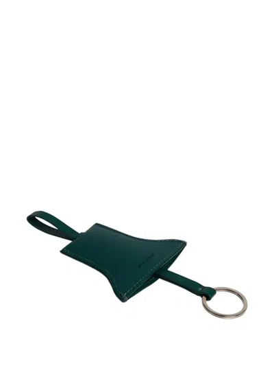 Fursac Leather Keyring In Green