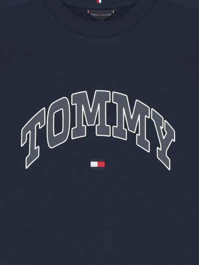 Tommy Hilfiger Junior Logo Navy T-shirt In Blue