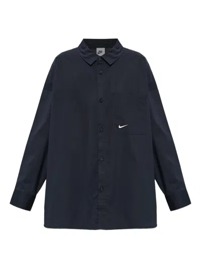 Nike Pocket Logo Shirt In Blue