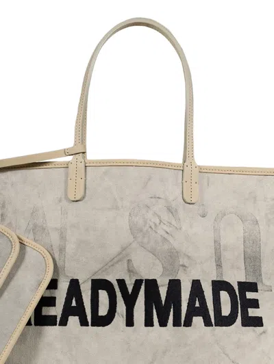 Readymade Medium Dorothy Logo-detail Tote Bag In Neutral