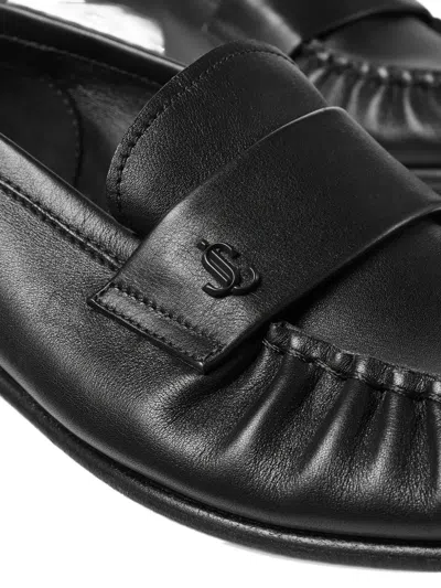 Jimmy Choo Ellis Logo-plaque Loafer In Multi