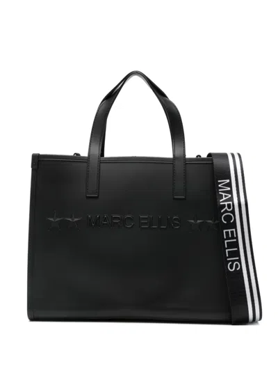 Marc Ellis Flat Go Logo Tote Bag In Black