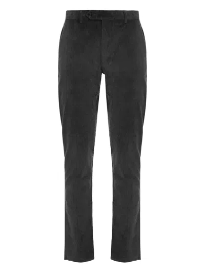 Moorer Carlon-ves Corduroy Trousers In Black