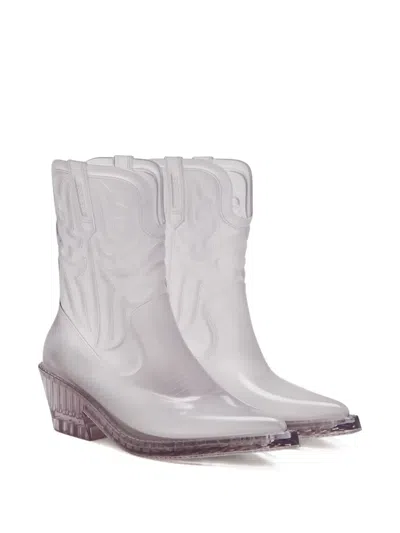 Melissa Texas Clear Boots In White
