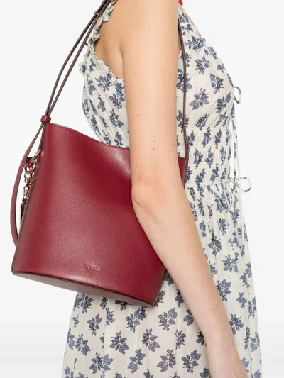 Furla Charms Bucket Bag In Red