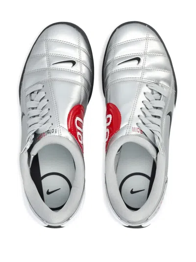 Nike Total 90 Quilted Lace-up Sneakers In Silver