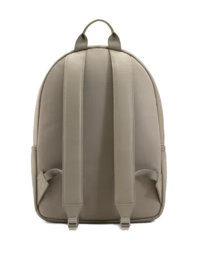 Ami Alexandre Mattiussi Padded Logo-patch Backpack In Neutral