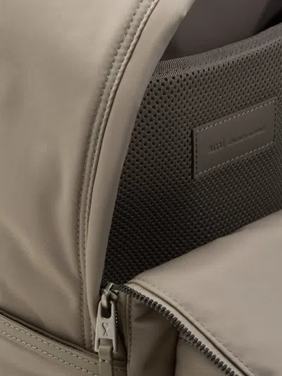 Ami Alexandre Mattiussi Padded Logo-patch Backpack In Neutral