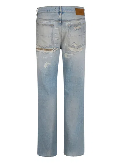 Amiri Distressed-effect Denim Jeans In Blue