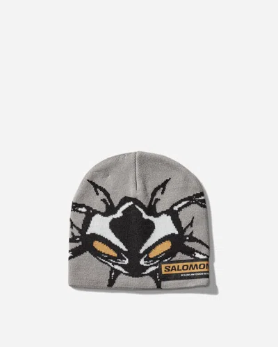 Salomon Slam Jam Beanie Castlerock / Deep Black In Multi