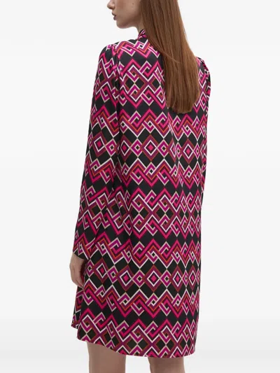 Joseph Ribkoff Geometric-pattern Mini Dress In Black