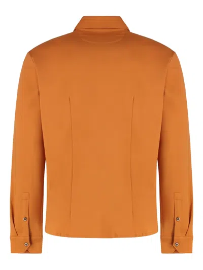 Moorer Buttoned Shirt In Orange