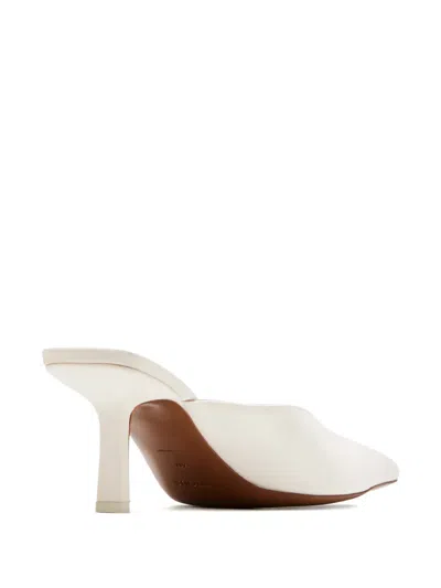 Neous Matar Lace-detail Pointed-toe Mules In White