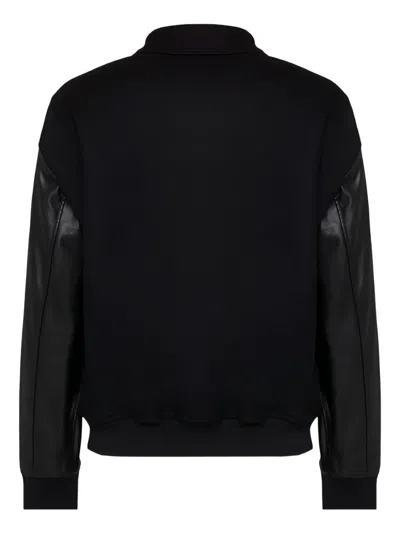 Hugo Boss Buttoned Bomber Jacket In Black