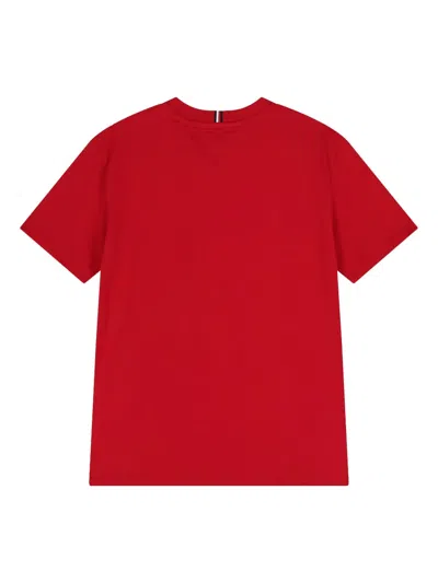 Tommy Hilfiger Junior Logo Cotton T-shirt In Red